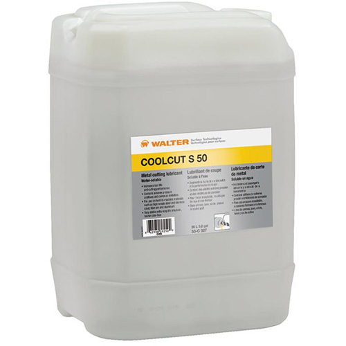COOLCUT S-50 Water-Miscible Cutting Lubricant, 20 L - Walter Surface Technologies 53C027