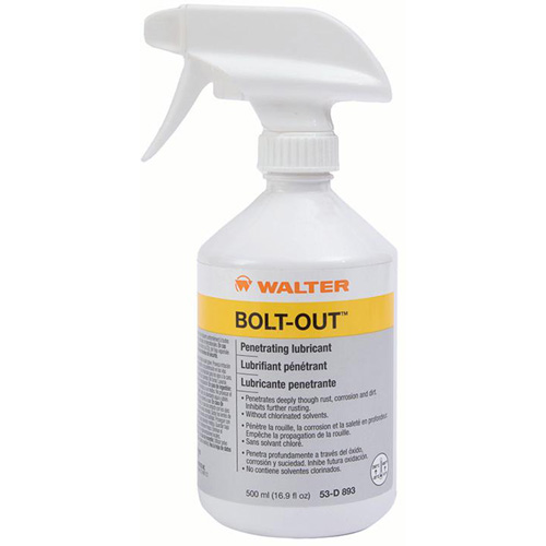 Empty Refillable Trigger Sprayer for BOLT-OUT, Round, 500 ml, Plastic - Walter Surface Technologies 53L332