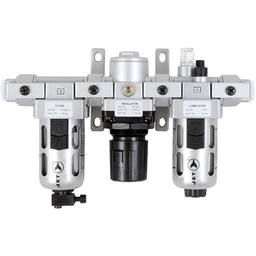 AFRLMI38 3-Piece Intermediate Air Filter, Regulator & Lubricator, 3/8" NPT - JET 408855