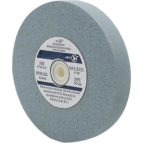 Meule d'&eacute;tabli GC610M, 6" x 1", Arbre de 1", Carbure de silicium - JET 522412
