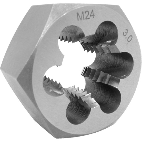 Fraise hexagonale m&eacute;trique, dia. 1", Filet de 12 mm-1.75, Acier alli&eacute; - JET 530877
