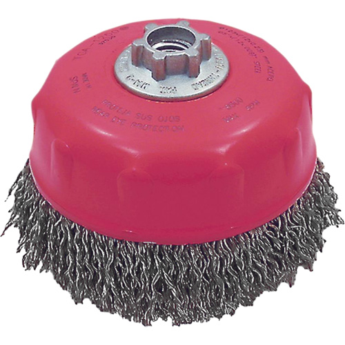 MAXI-CRIMPED Premium Crimped Wire Cup Brush - JET 553509