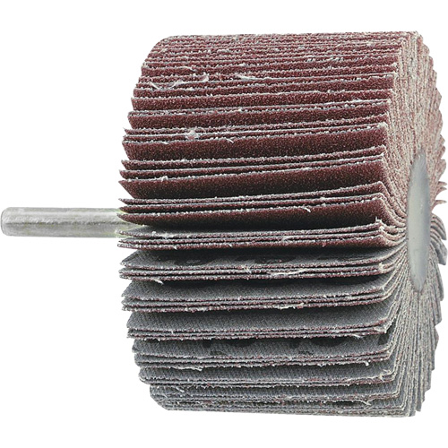 Disque &agrave; lamelles mont&eacute; sur mandrin, Grain A120, 1-1/2" x 1" x 1/4" - JET 560175