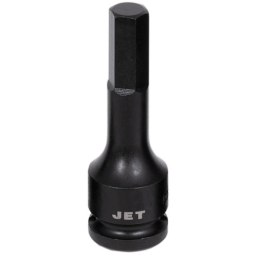 Impact Bit Socket, Hex, 5/16" x 3" L, 1/2" Drive - JET 687212