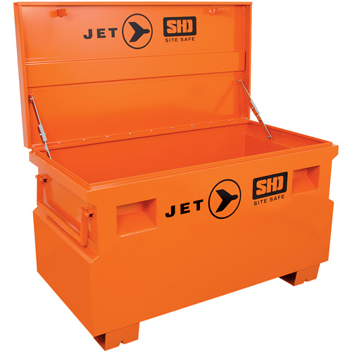 JSB-4824 Coffre &agrave; outils robuste pour le chantier, 48-1/8" x 24-1/8" x 28-3/8", Acier, Orange - JET 842481