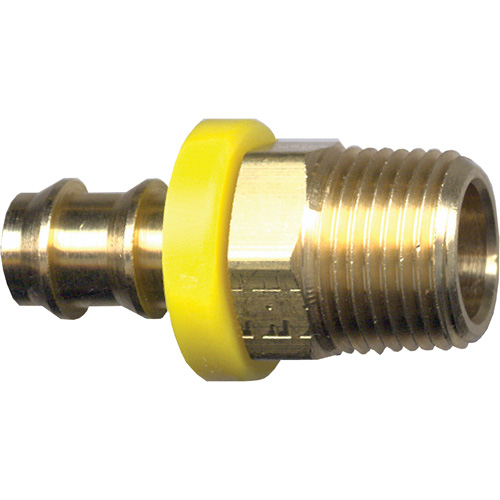 Raccord cannel&eacute; de boyau Grip-Tite, Laiton, 3/8" x 1/4" - Fairview Fittings 725-6B
