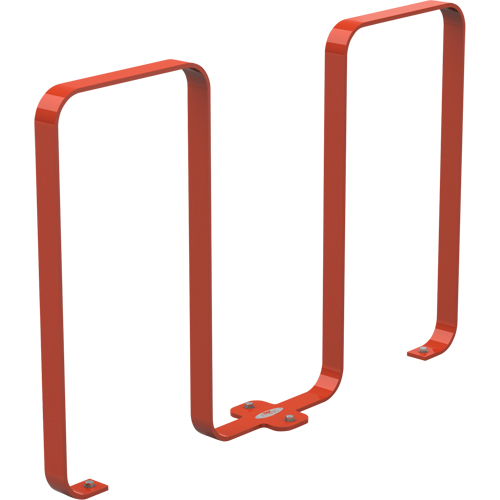 The Linguini Bike Racks, Steel, 5 Bike Capacity - Frost 2080-RED
