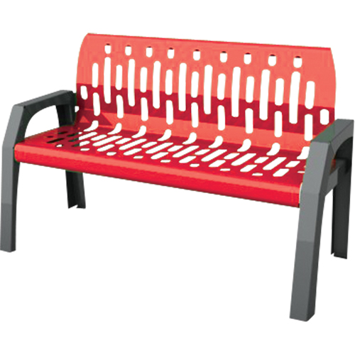 Bancs Stream, Acier, 48" lo x 25" la x 34" h, Rouge - Frost 2040-RED