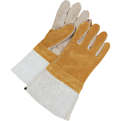Gander Brand Welder Gloves with 5" Cuff, Split Cowhide, Size Large - Bob Dale Gloves 60-1-1500-L