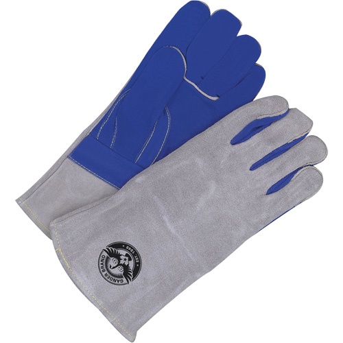 Welder Gloves with Gauntlet Cuff, Split Cowhide, Size One Size - Bob Dale Gloves 60-1-4020