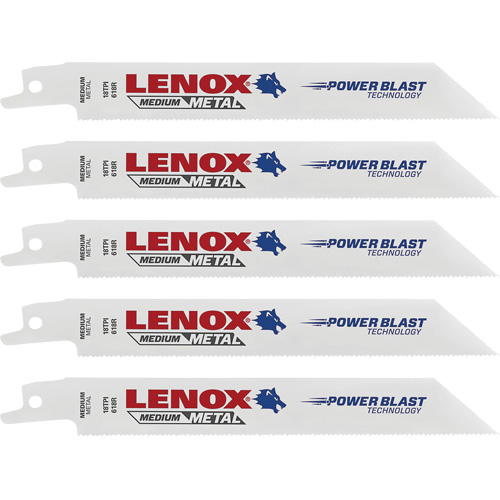 Hacksaw Blades, Bi-Metal, 18 TPI, 6" L x 3/4" W - Lenox 20566618R