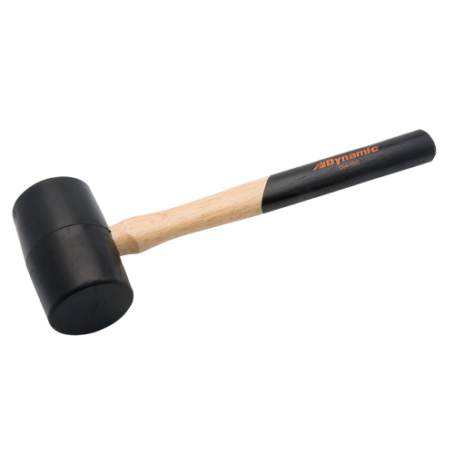 Maillet en caoutchouc, 1,5 lb, Prise en Bois, 13" lo - Dynamic Tools D041001