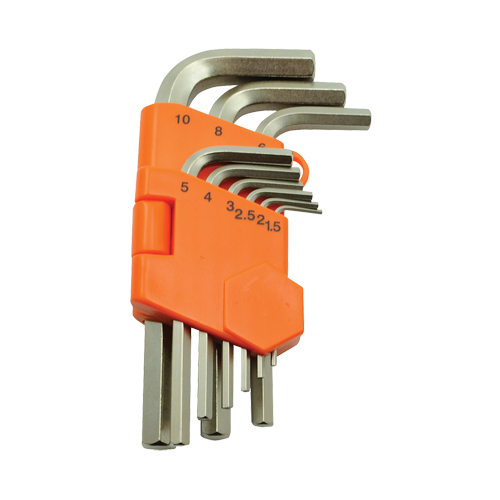 Hex Key Set, 9 Pcs., Metric - Dynamic Tools D043204
