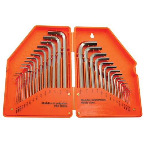 Hex Key Set, 30 Pcs., Metric & Imperial - Dynamic Tools D043206
