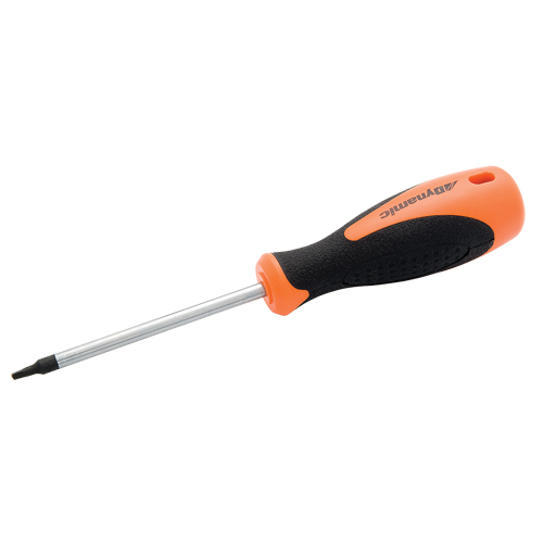 Square Recess Screwdriver, #0 Tip, Round, 7-2/5" L, Cushion Grip Handle - Dynamic Tools D062201
