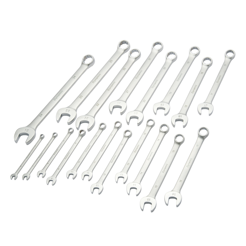 Wrench Set, Combination, 19 Pieces, Metric - Dynamic Tools D074223