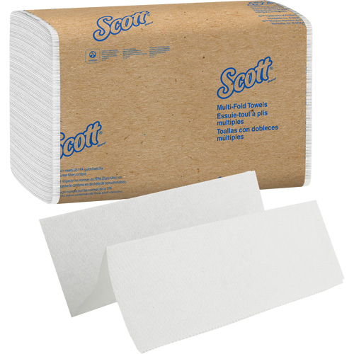 Essuie-tout &agrave; couches multiples Essential Scott, 1 pli, 9-2/5" lo x 9-1/5" la, 250 /pqt - Kimberly-Clark 01804