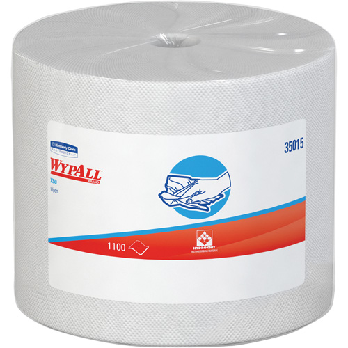 Chiffons &agrave; usage prolong&eacute; X50 WypAll, Tout usage, 13-2/5' lo x 9-4/5" la - Kimberly-Clark 35015