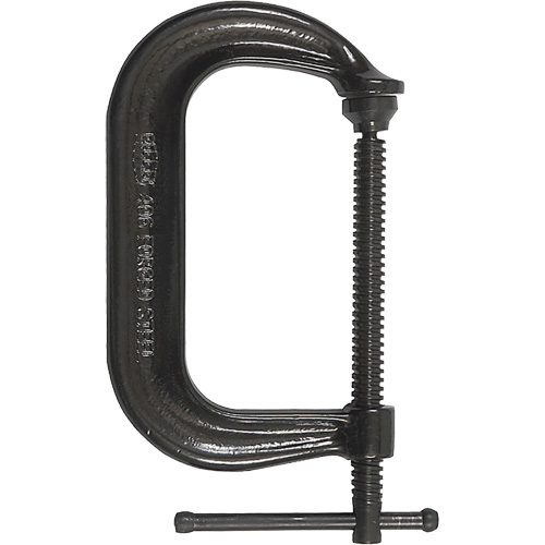 Regular-Duty Deep Throat C-Clamp, 6" (152 mm) Capacity, 4-1/8" (105 mm) Throat Depth - Bessey CDF406