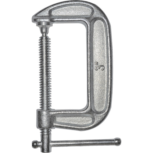 Light-Duty C-Clamp, 3" (76 mm) Capacity, 1-3/4" (44 mm) Throat Depth - Bessey CM30