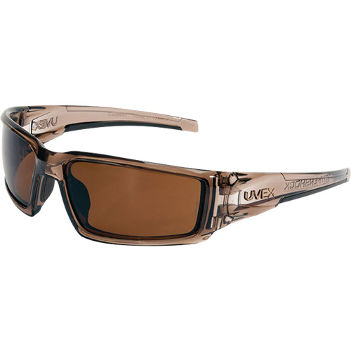 Uvex Hypershock Safety Glasses, Espresso Lens, Anti-Scratch/Polarized, ANSI Z87+ - PIP Global Safety S2969