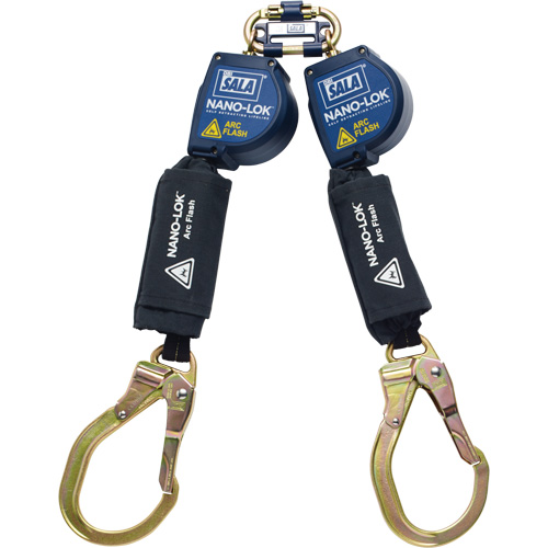 Nano-Lok Arc Flash Self-Retracting Lifeline, 8', Web, Swivel - 3M DBI Sala Fall Protection 3101552
