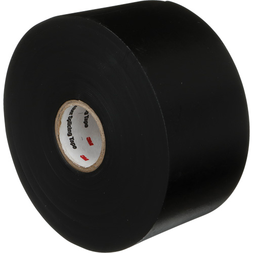Scotch&reg; Professional Grade Linerless Rubber Splicing Tape, 50.8 mm (2") W x 9 m (30') L, 30 mils, Black - 3M 130C-2X30