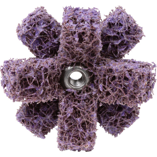 Scotch-Brite Cross Buff, BF-XB, 1-1/2" Dia., Medium Grit, Aluminum Oxide - 3M SB64305