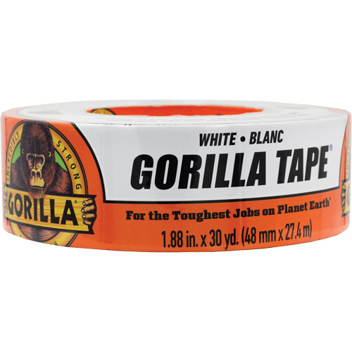 Duct Tape, 17 mils, White, 48 mm (2") x 27.43 m (90') - Gorilla 6025001