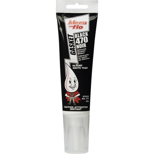 470 Silicone Gasket Maker, Tube, Black - Kleen-Flo 470