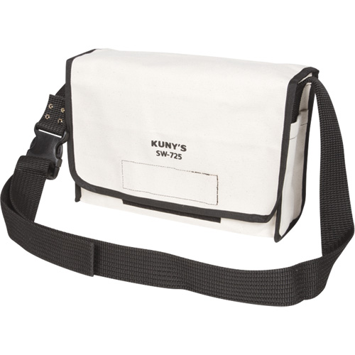 Messenger Bag, Canvas, 1 Pockets, White - Kuny's SW-725