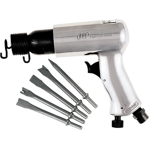 Air Hammer with Chisel Set, 3 CFM, 1/4" NPT, 3500 BPM, 11/16" x 2-5/8" (17.46mm x 66.68mm) - Ingersoll Rand 116K