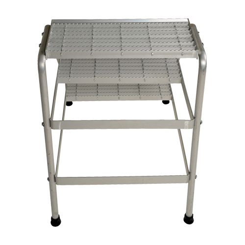 Escabeau en aluminium, 3 marches, 34-9/16" x 22-13/16" x Hauteur 30" - Vestil SSA-3-KD