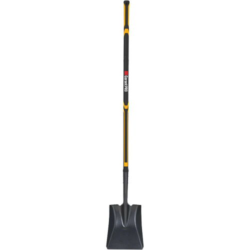 Pro Square Point Shovel, Fibreglass, Tempered Steel Blade, Straight Handle, 48" Long - Garant GPHS2L