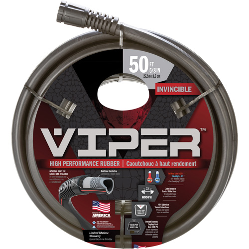 Tuyau haute performance Viper, Caoutchouc, 5/8" dia x 50' - Swan CELVP58050