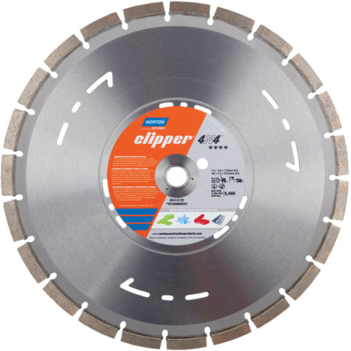 Clipper 4X4 Multi-Purpose Dry Segmented High-Speed Blade - Norton 70184684548