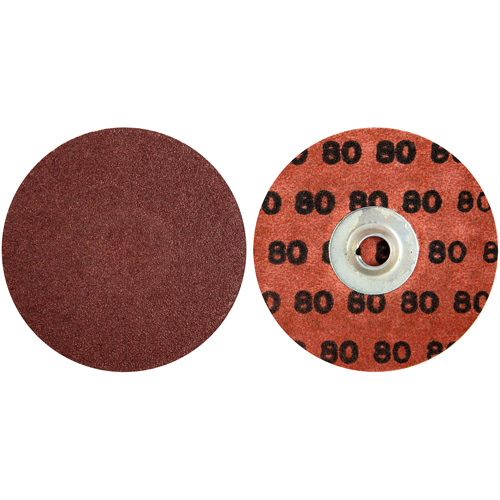 MERIT ALO RESIN BOND Cloth Discs, 3" Dia., 80 Grit, Aluminum Oxide - Norton 69957399654