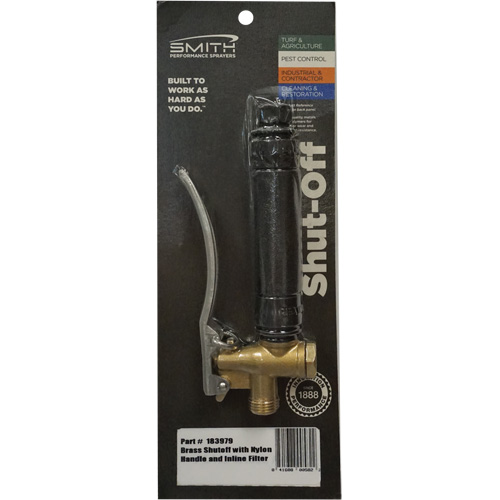 Brass Shut Off with Nylon Handle & In-Line Filter - Smith Performance Sprayers 183979