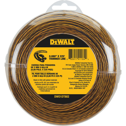 Replacement Trimmer Line - DEWALT DWO1DT802