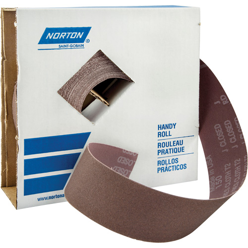 Shop Rolls - Metalite K225 Shop Rolls, Aluminum Oxide, 2" W x 150' L, 400 Grit - Norton 66261126290