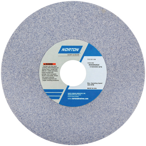 Tool Room Wheel, Type 01, Aluminum Oxide, 7" x 1" - Norton 66252942524