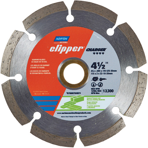 Clipper&reg; Charger Segmented Saw Blade - Norton 07660704021