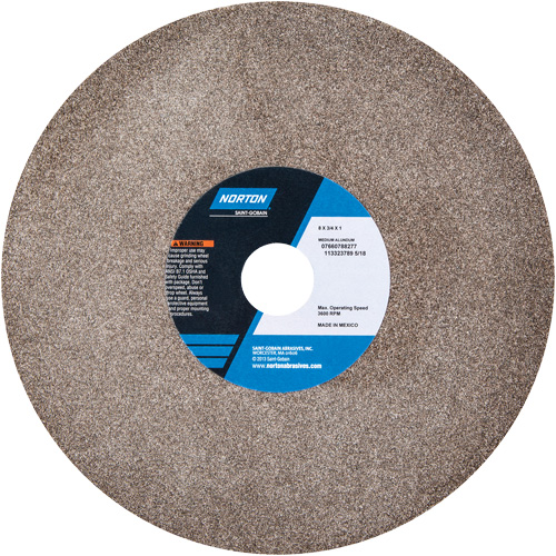 Bench Grinding Wheels - Gemini, 8" x 3/4", 1" Arbor - Norton 07660788277