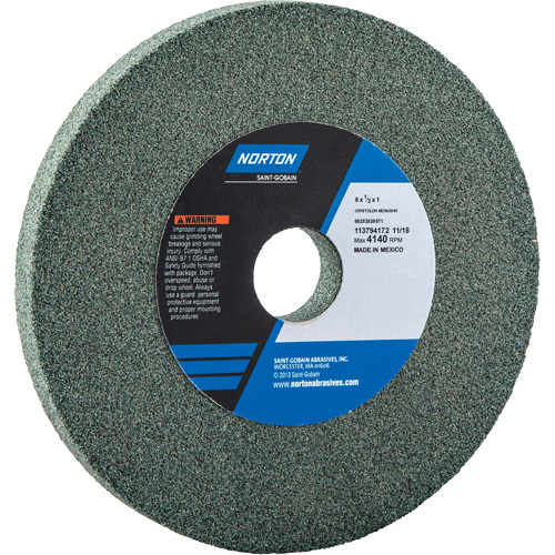 Bench Grinding Wheels - Gemini, 7" x 1", 1" Arbor - Norton 66252942301