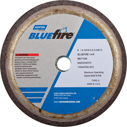 Disque &agrave; &eacute;barbage portatif non renforc&eacute; BlueFire - Norton 66253146929