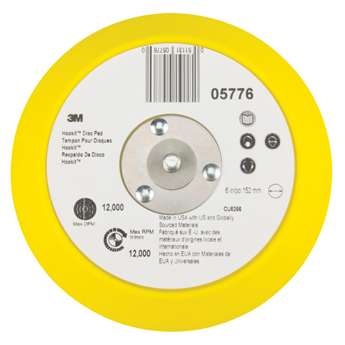 Patin pour disque Hookit, dia 6" - 3M 05776
