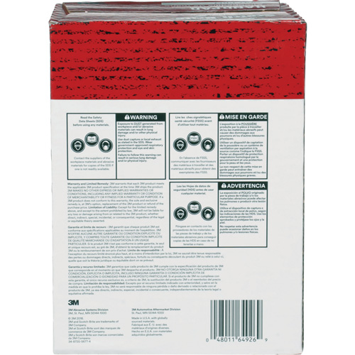 Tampons manuels Scotch-Brite 7447, Oxyde d'aluminium, 9" x 6", Grain Tr&egrave;s fin - 3M SB64926