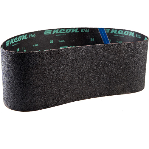 R766 Sanding Belt, 6" W x 48" L, Aluminum Oxide, P60 Grit - Norton 66623390084