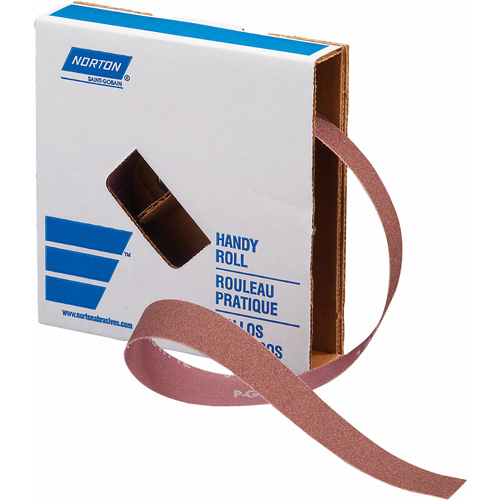 Rouleau de toile abrasive Metalite K225, Oxyde d'aluminium, 1" la x 30' lo, Grain P320-J - Norton 66261134304