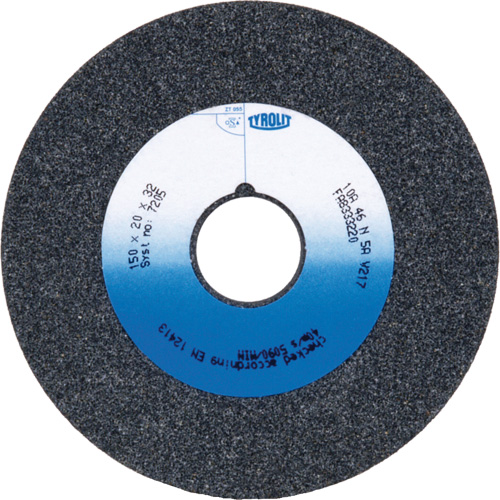 Bench Grinding Wheel, 7" x 1", 1" Arbor, 1, Ceramic - Tyrolit 188834